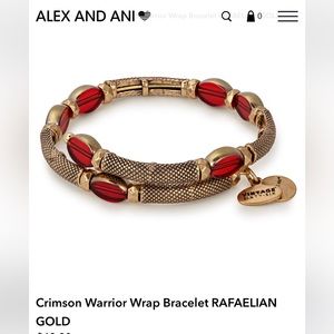 NWT ❤️ ALEX + ANI Crimson Warrior Wrap Bracelet